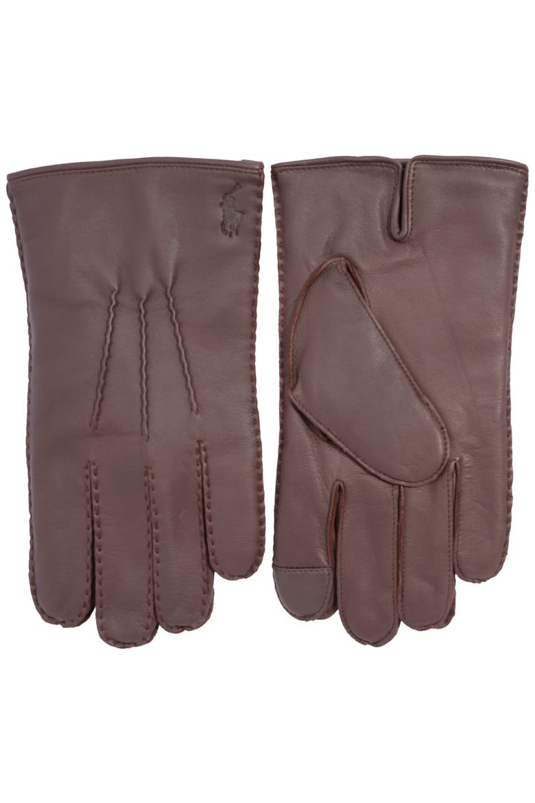 Cashmere Lined Nappa Touch Glove, Alternate, color, Dark Brown