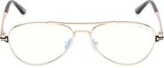 TOM FORD 56mm Pilot Optical Glasses