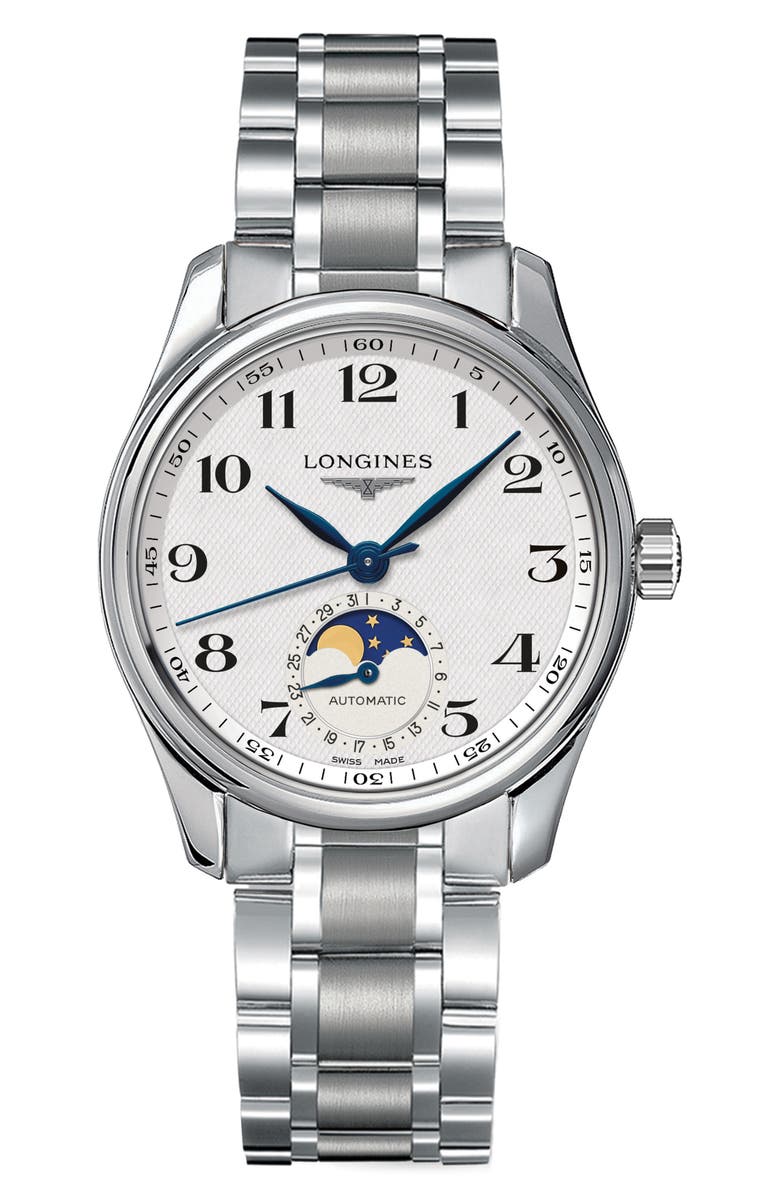 Longines Master Collection Automatic Bracelet Watch, 34mm, Main, color,