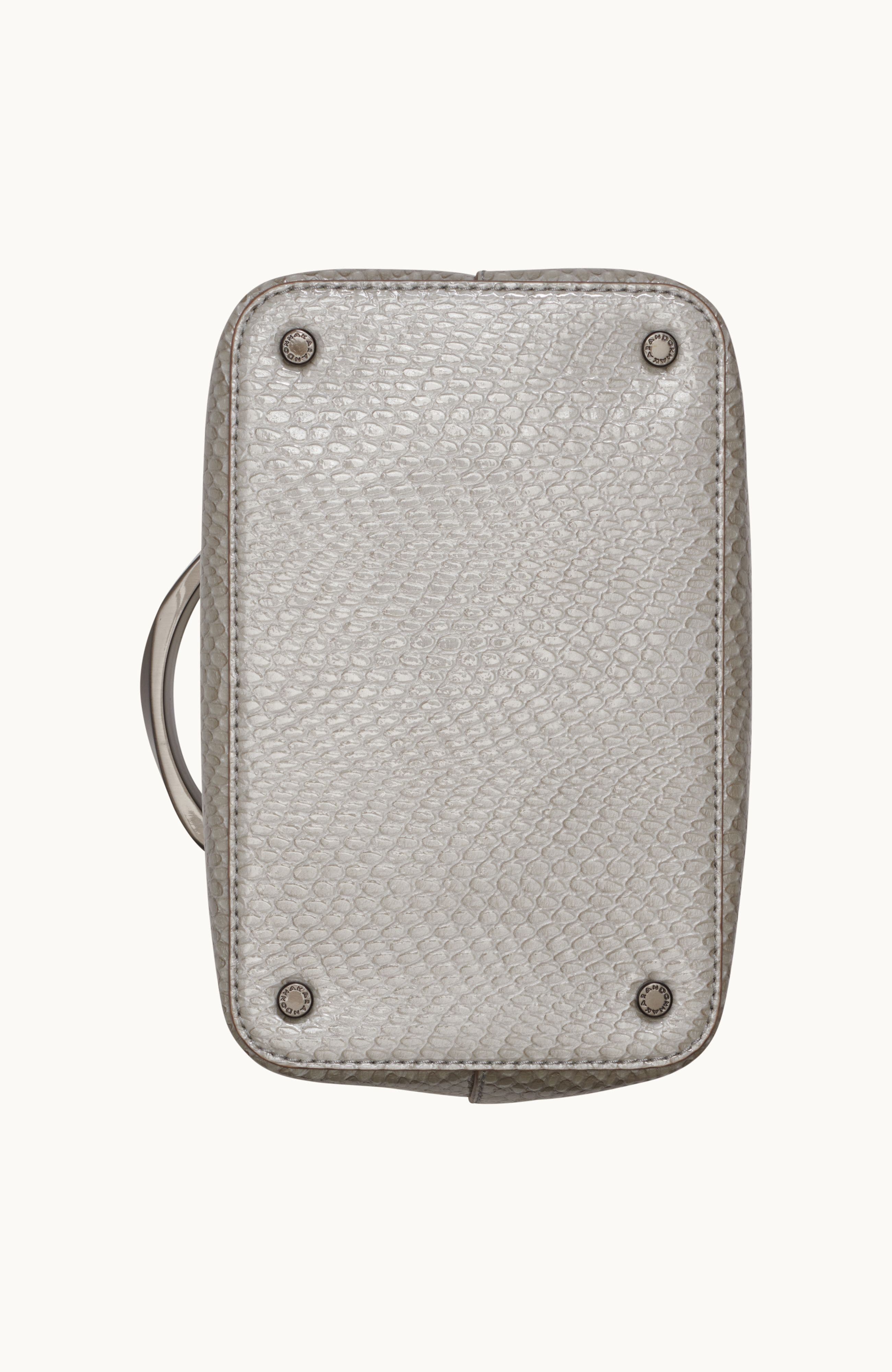 Donna Karan New York Lawrence Snake Bucket, Alternate, color, Zinc