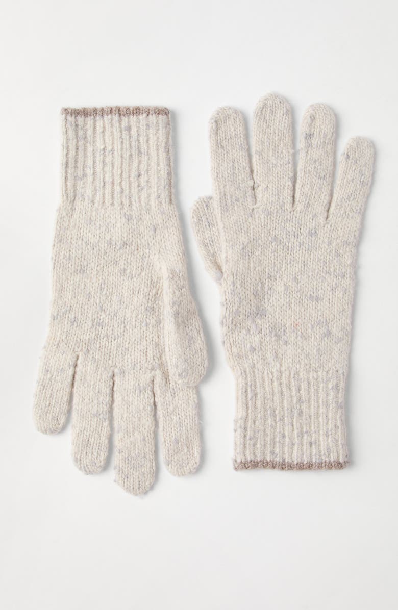Brunello Cucinelli Knit gloves, Alternate, color, Pearl