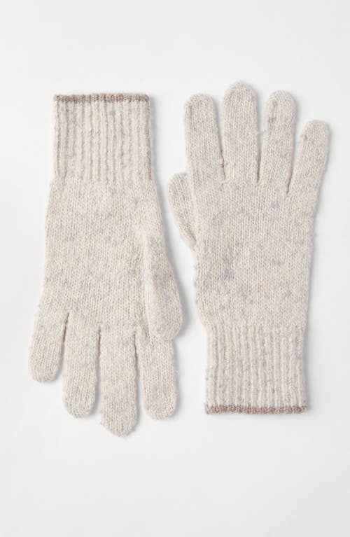Brunello Cucinelli Ribbed-cuff Knit Gloves In White