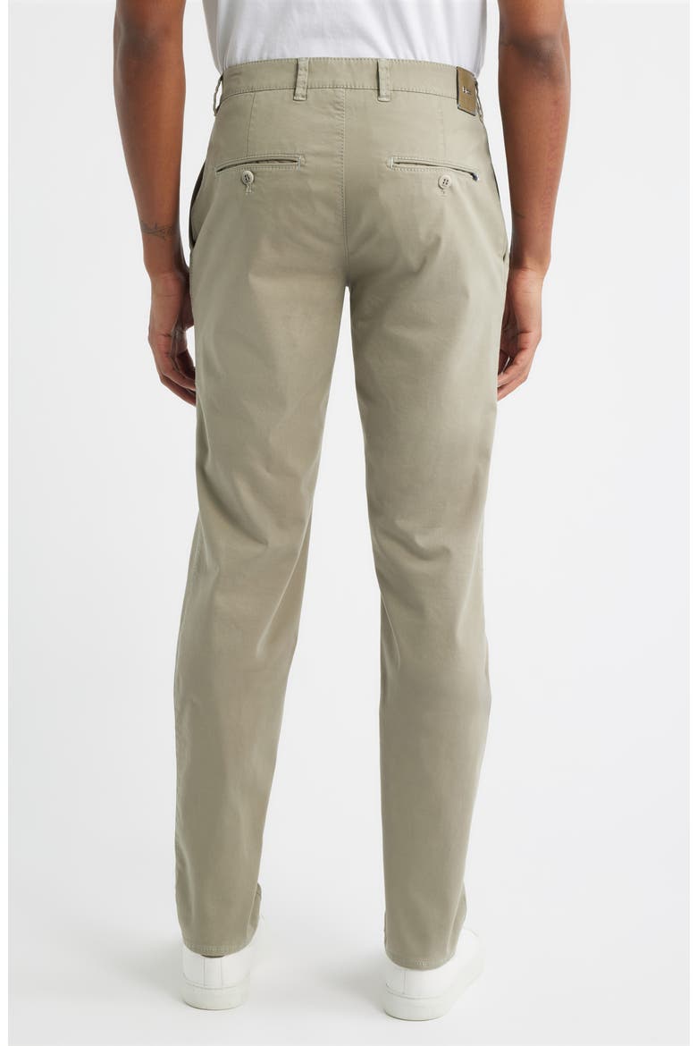 Fabio IDX Flat Front Modern Fit Cotton Blend Chinos, Alternate, color, JUNGLE