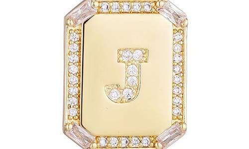 Adornia Initial Tag Pendant Necklace