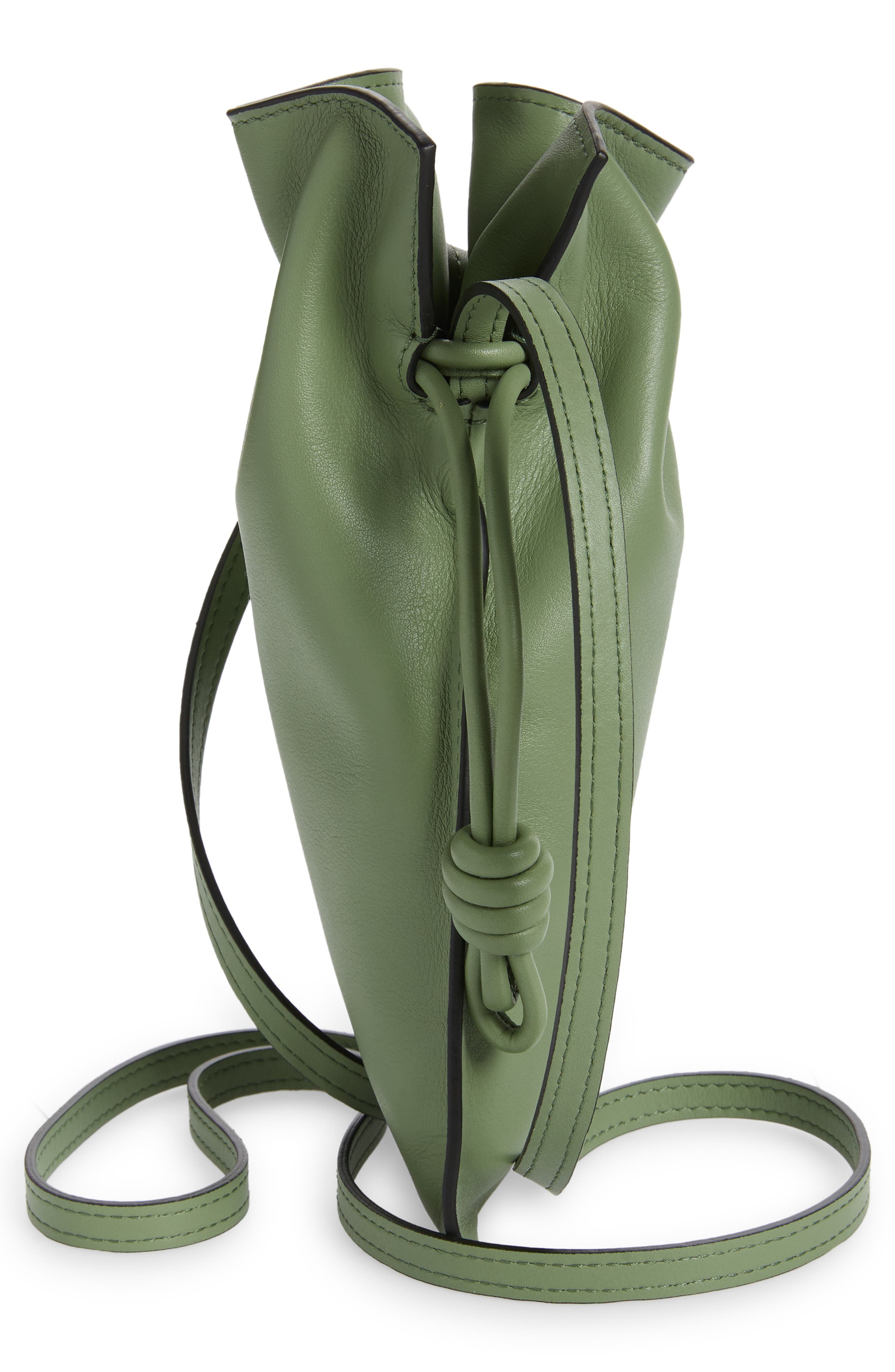 Flamenco Pocket Leather Crossbody Bag, Alternate, color, ROSEMARY