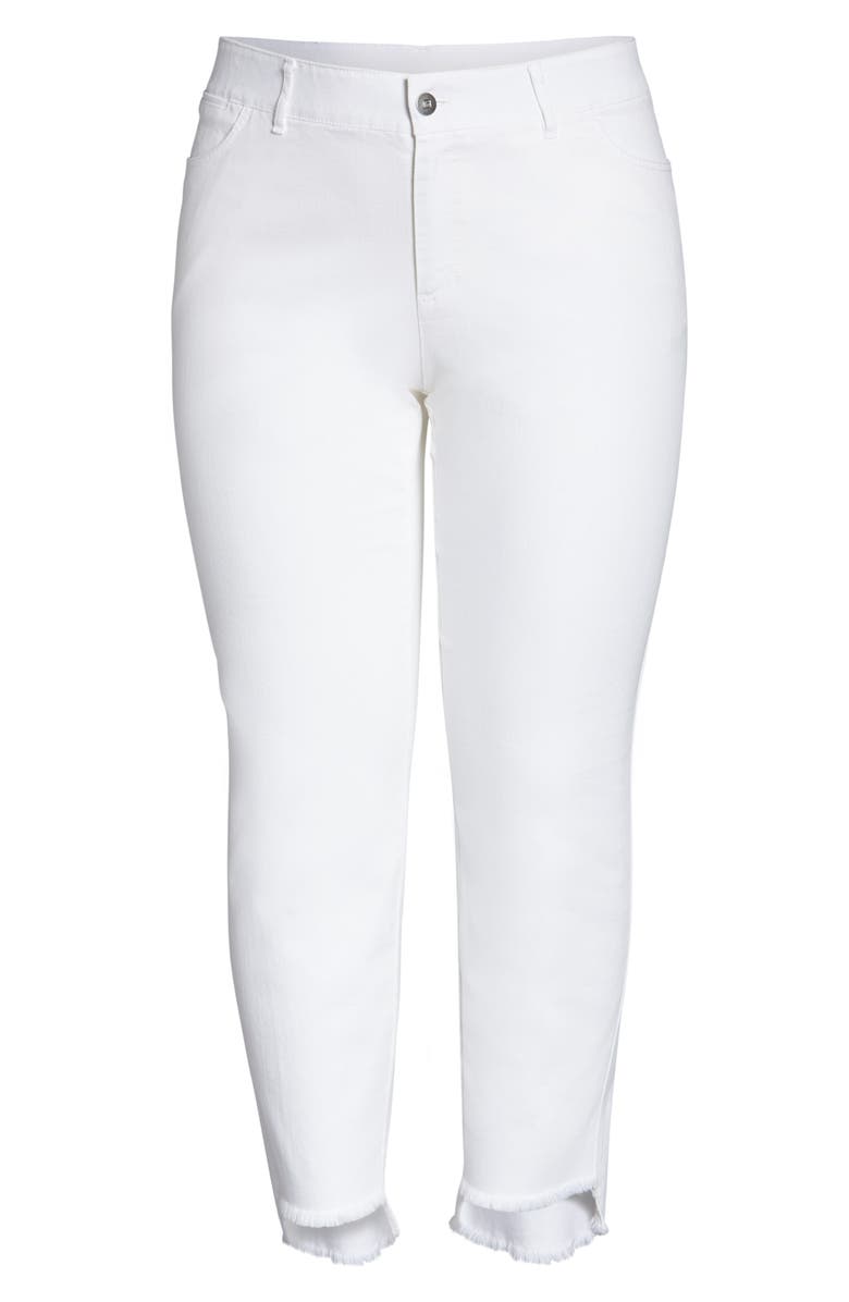 Lafayette 148 New York Mercer Step Hem Jeans, Alternate, color, 