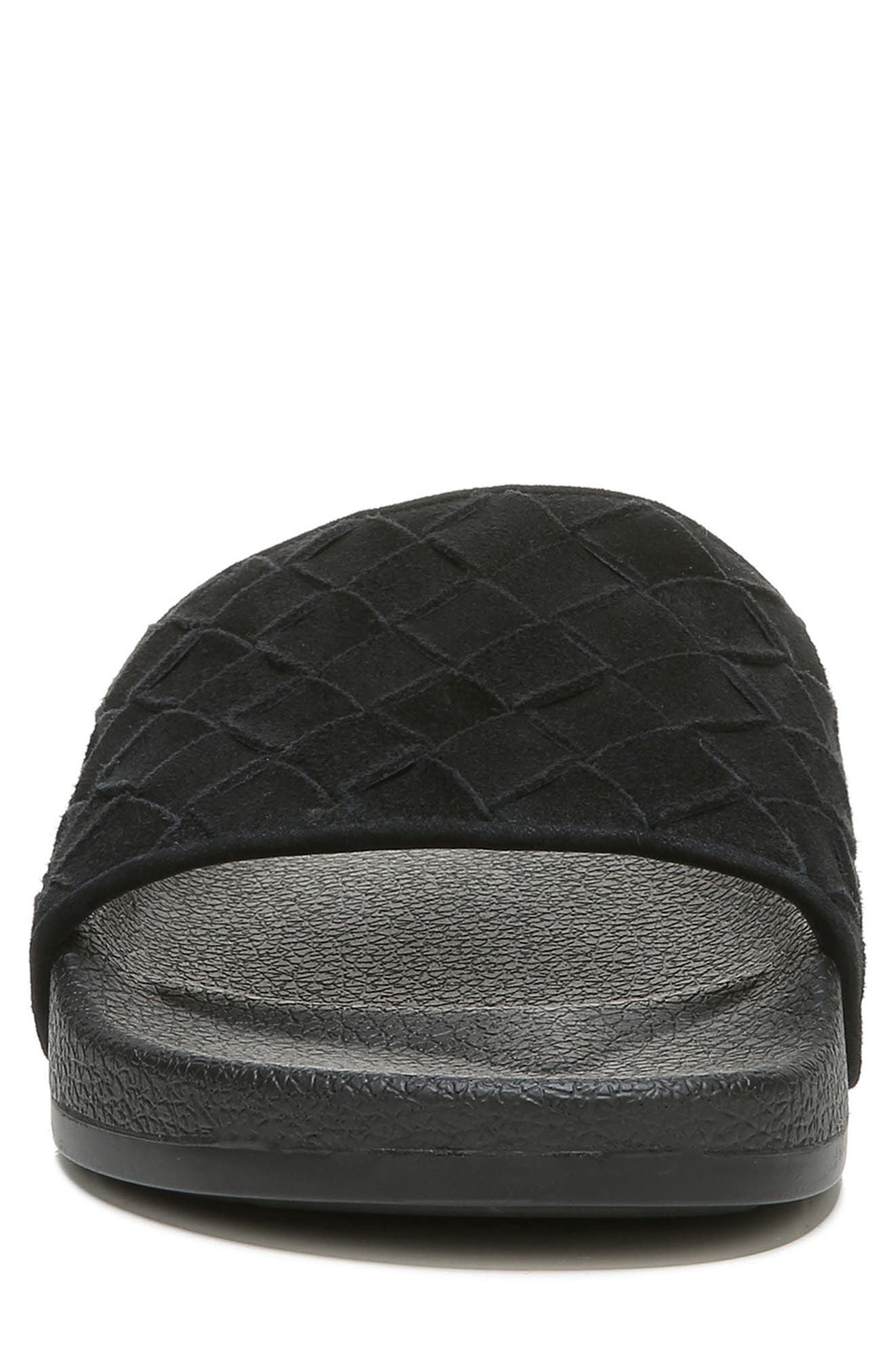 Watley 2 Slide Sandal, Alternate, color, BLACK SUEDE