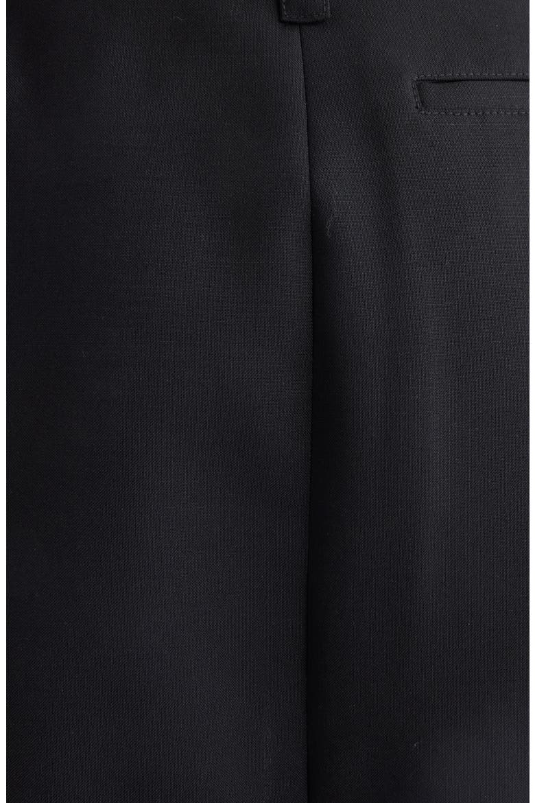 Slit Wool & Mohair Pencil Skirt, Alternate, color, BLACK