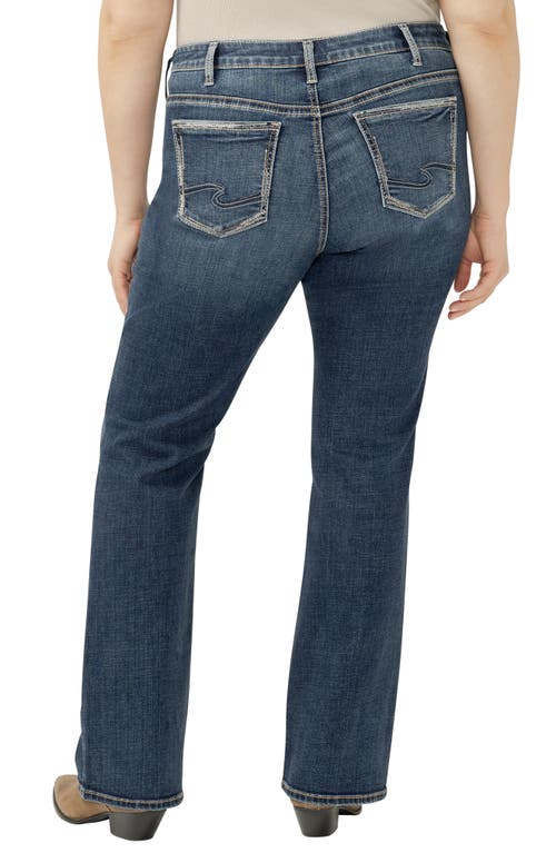 Silver Jeans Co. Elyse Mid Rise Bootcut Jeans In Blue