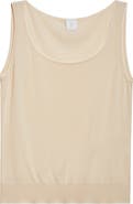 Eleventy Tipped Merino Wool Sweater Tank