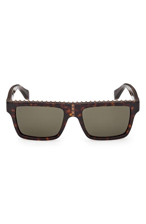 56mm Rectangular Sunglasses