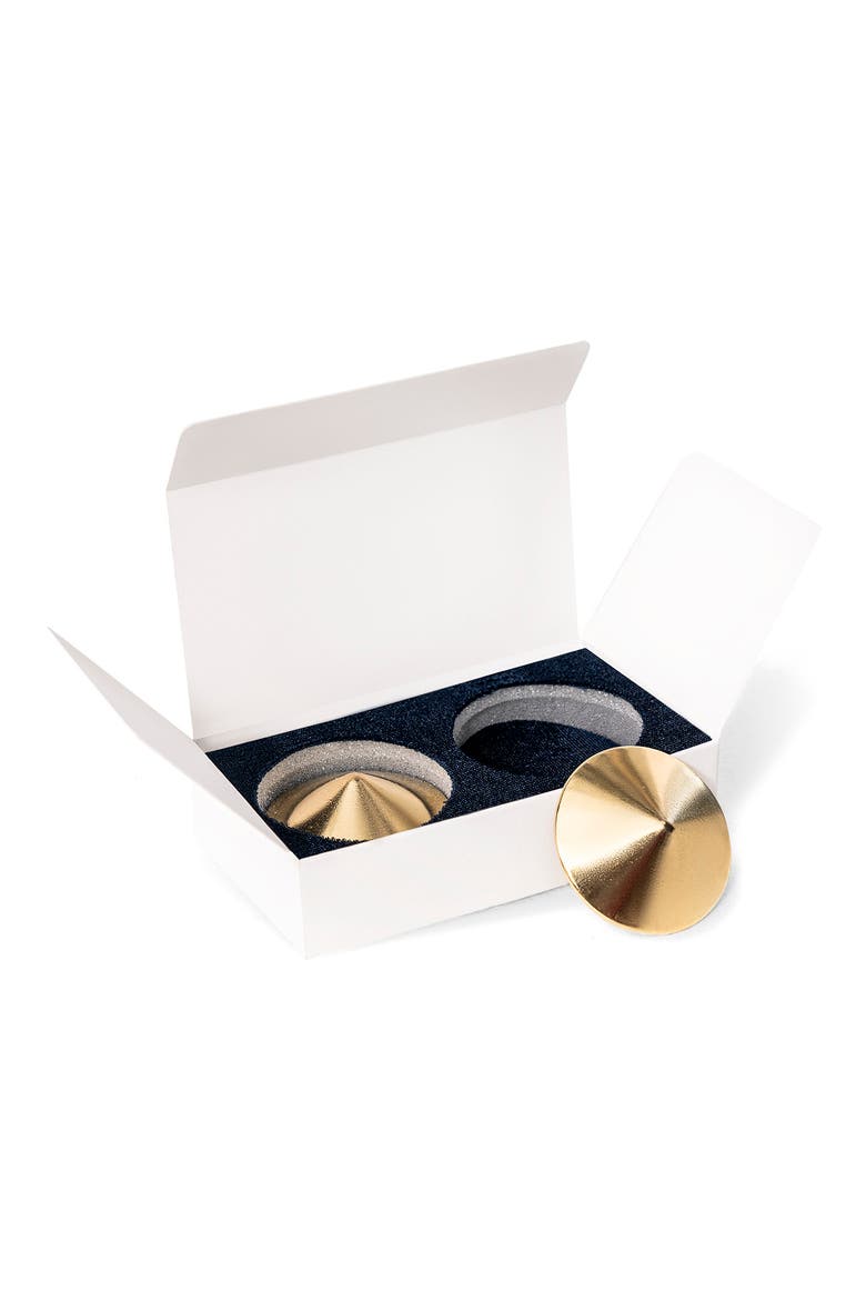 Goldtone Plate Nipple Covers, Alternate, color, AS SHOWN