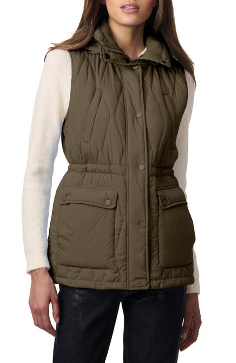 Quilted Hooded Recycled Polyester Vest