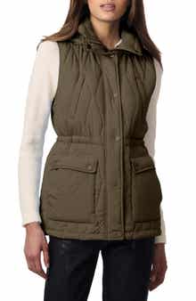 Bernardo Quilted Hooded Recycled Polyester Vest