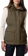 Bernardo Quilted Hooded Recycled Polyester Vest