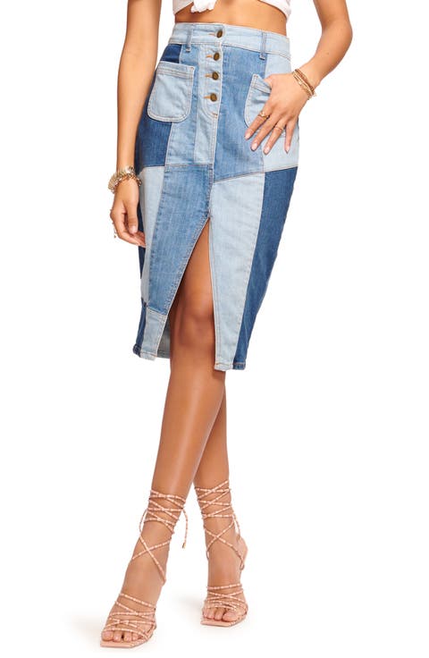 Bellami Denim Patchwork Skirt
