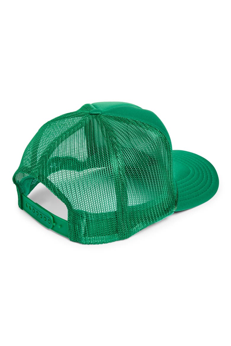 High Tides Club Trucker Hat, Alternate, color, GREEN