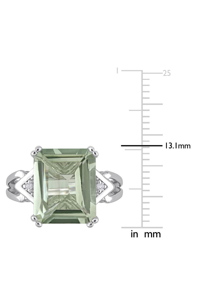Julianna B. Gemstones & White Topaz Cocktail Ring, Alternate, color, Green Quartz