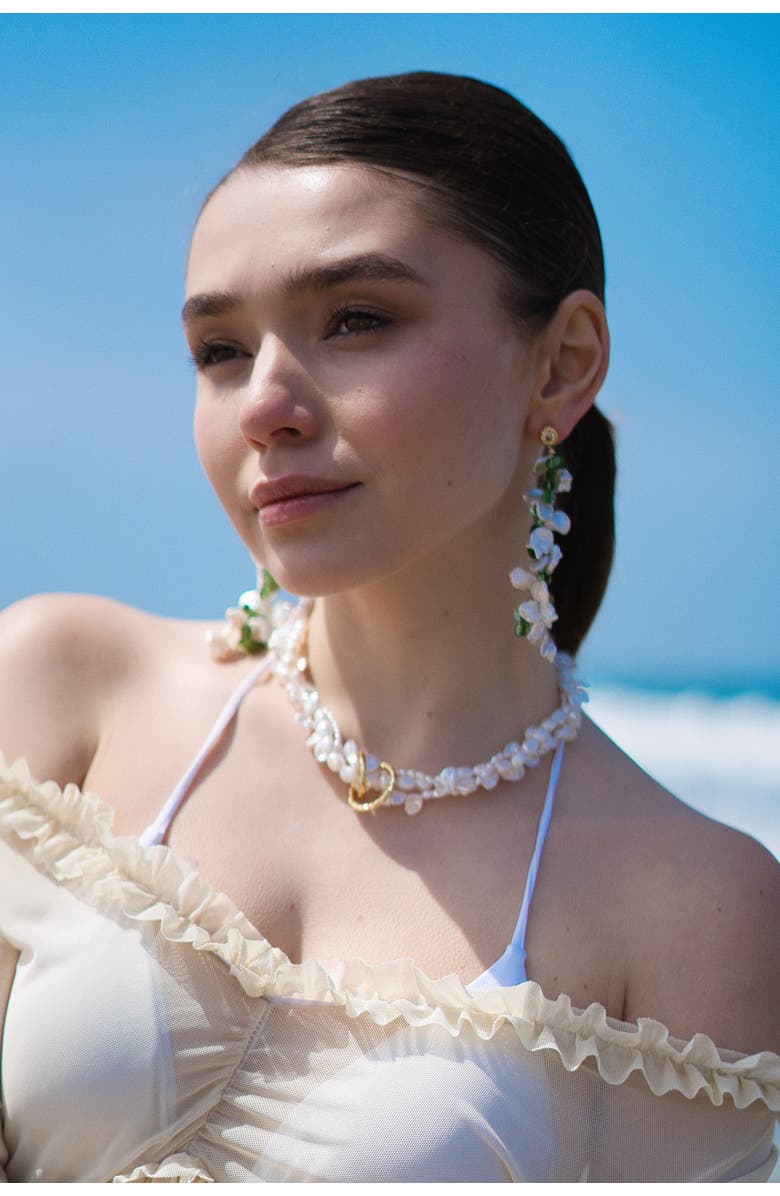 Classicharms Nina Multi-Strand Baroque Pearl Choker Necklace, Alternate, color, 