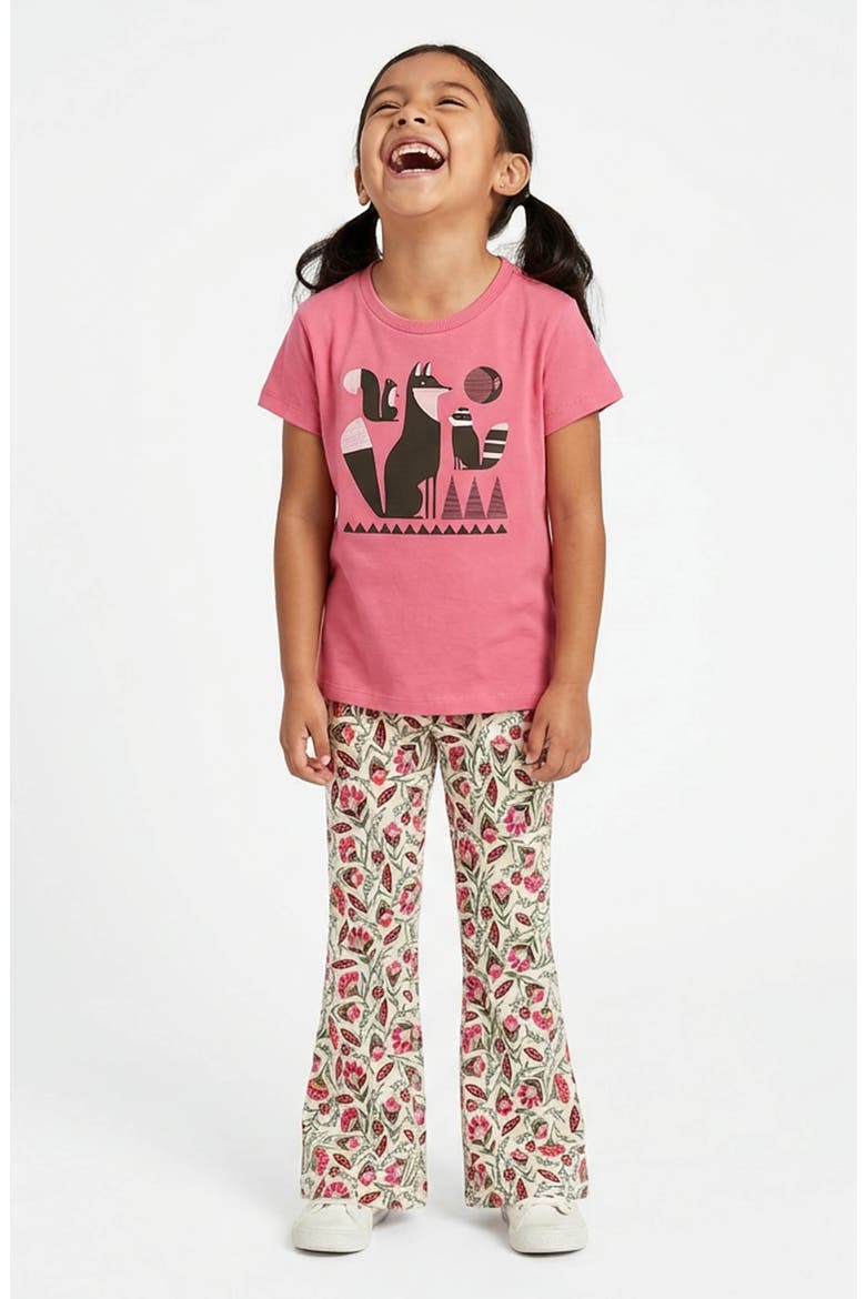 Organic Cotton Girls Graphic T-Shirt, Alternate, color, Fure-ever Rosy