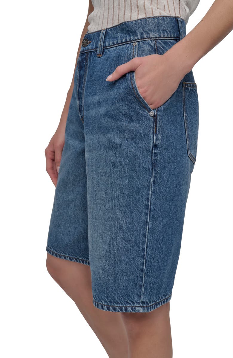 DKNY Denim Bermuda Shorts, Alternate, color, 