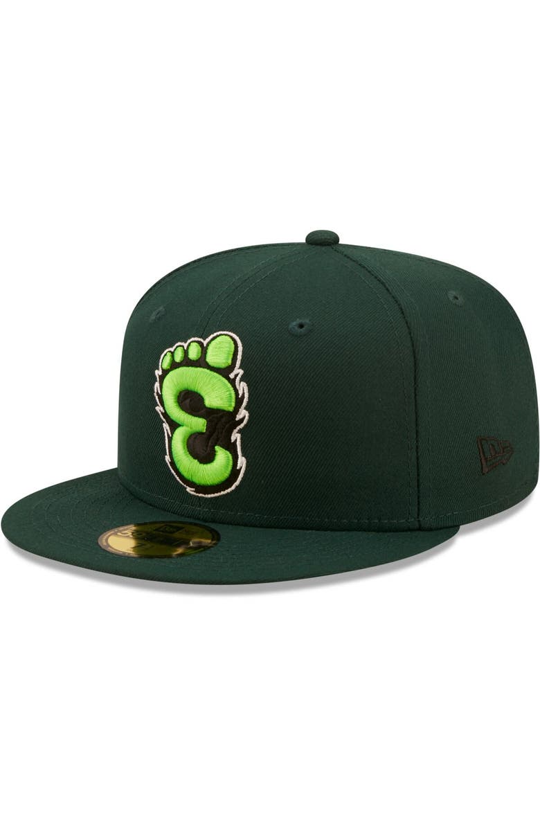 New Era Men's New Era Green Eugene Emeralds Authentic Collection 59FIFTY Fitted Hat, Main, color, Green