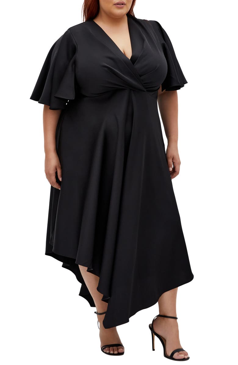 City Chic Scarlette Maxi Dress, Alternate, color, Black
