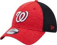 New Era Men's New Era Red Washington Nationals Shadow Neo 39THIRTY Flex Hat