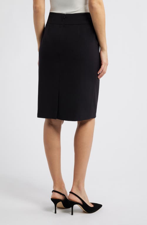 Shop Anne Klein Sabre St Pencil Skirt In Anne Black