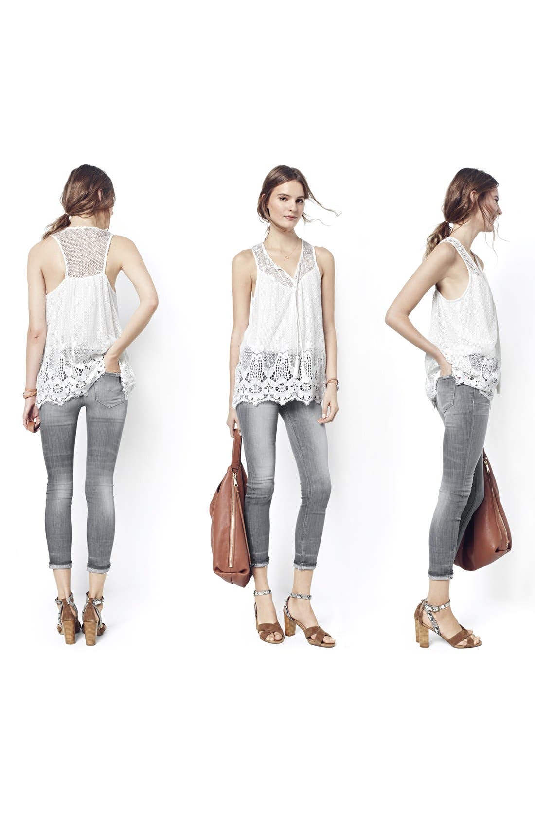 Halogen<sup>®</sup> 'Haley' Crisscross Strap Sandal, Alternate, color, 