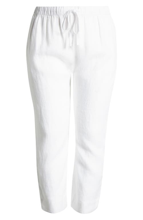 Caslonr Caslon(r) Tapered Linen Pants In White