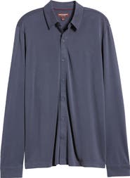 Johnston & Murphy Vintage Wash Knit Button-Up Shirt