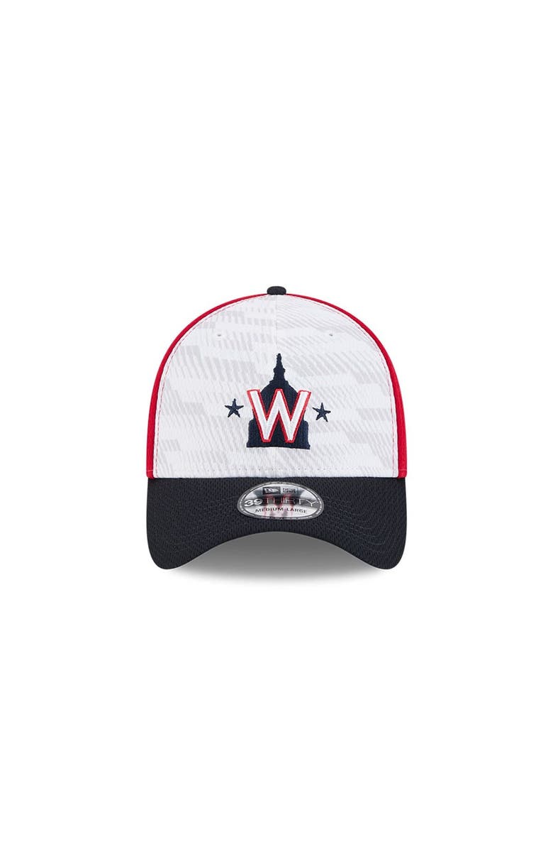 New Era Men's New Era Red/Navy Washington Nationals 2025 MLB Clubhouse 39THIRTY Flex Hat, Alternate, color, Red
