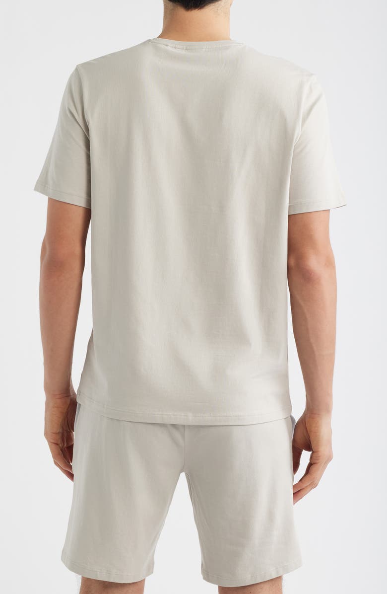 BOSS Mix Match Stretch Cotton Pajama T-Shirt, Alternate, color, Open Grey