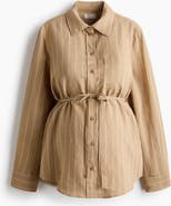 H&M Mama Linen-blend Shirt