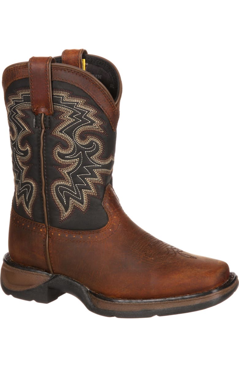 DURANGO Lil' Rebelby Big Kid Western Boot, Main, color, Tan Black