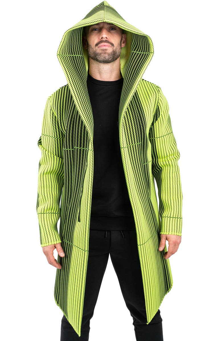 Maceoo Hooded Longline Jacket, Alternate, color, Green