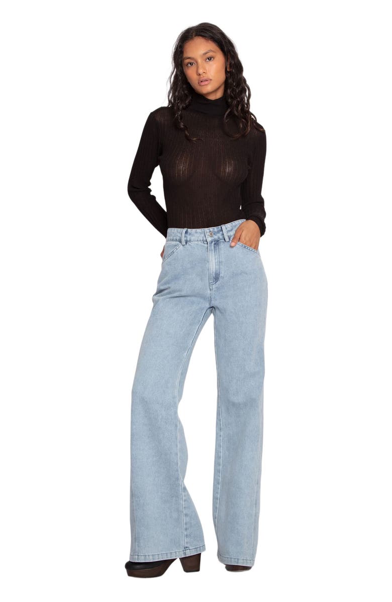 Belle & Bloom Firecracker Flare Jeans, Main, color, Stonewash