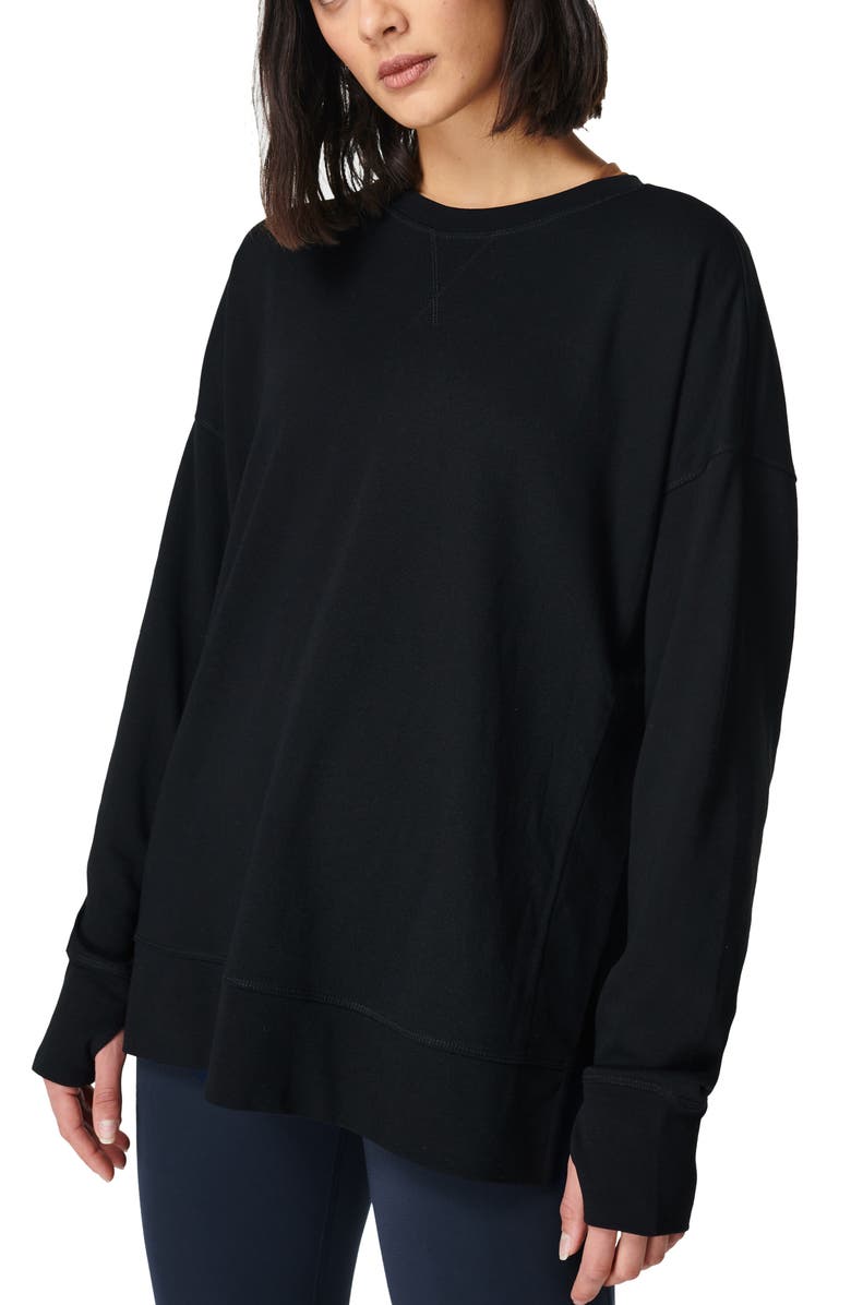 Sweaty Betty After Class Split Sweatshirt, Main, color, 