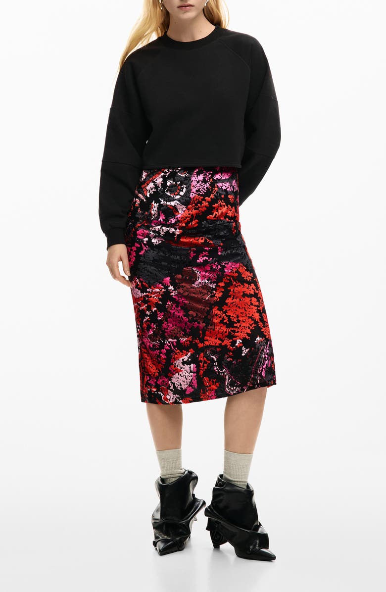 Desigual 2-in-1 Dress & Sweater, Main, color, 