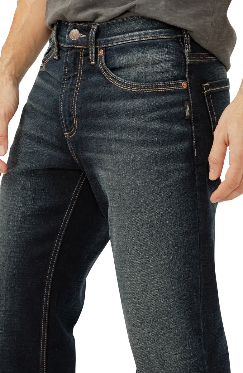 Silver Jeans Co. Gordie Relaxed Fit Straight Leg Jeans, Alternate, color, Bull