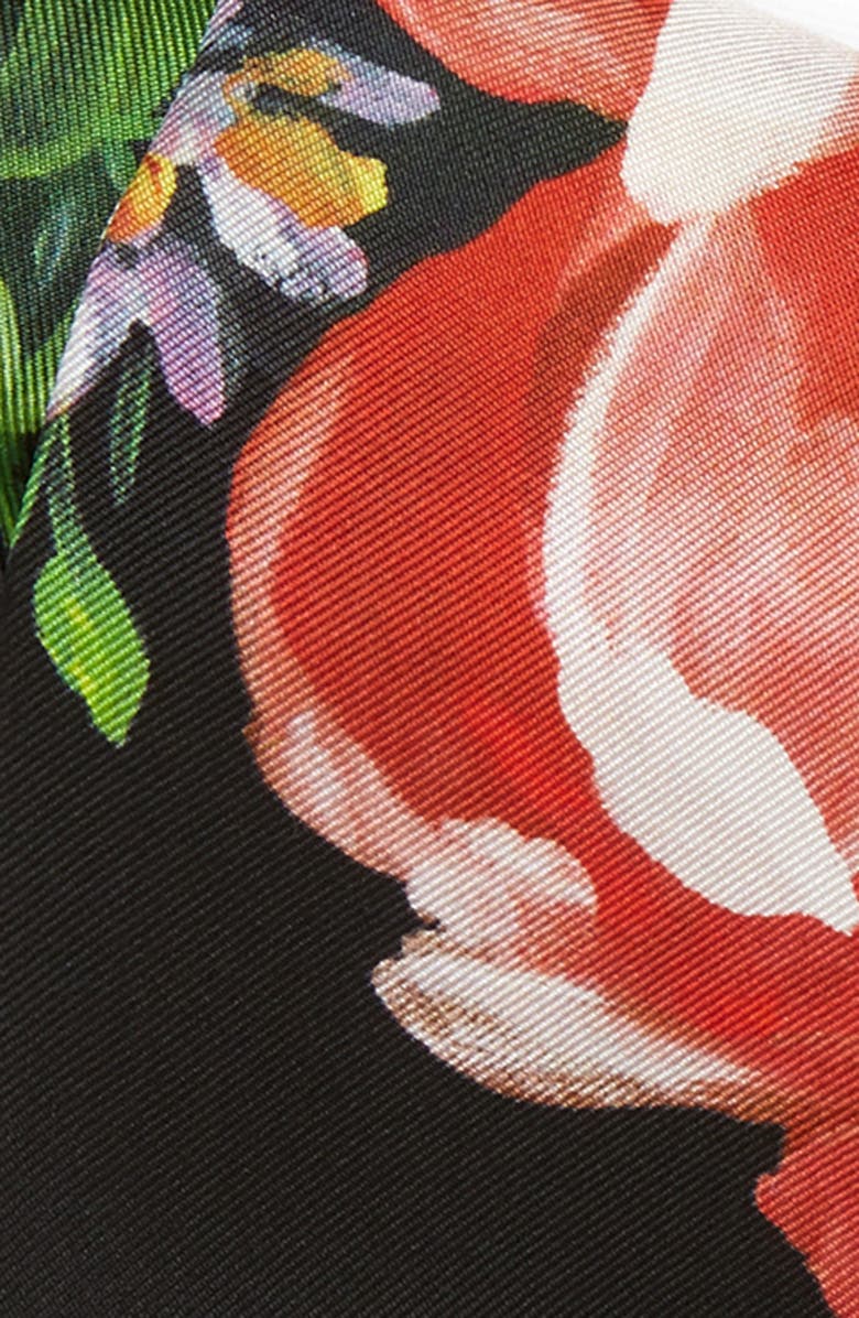 Dolce&Gabbana Flowers Silk Twill Scarf, Alternate, color, Hn3vw Fiori Pittorici F.ne