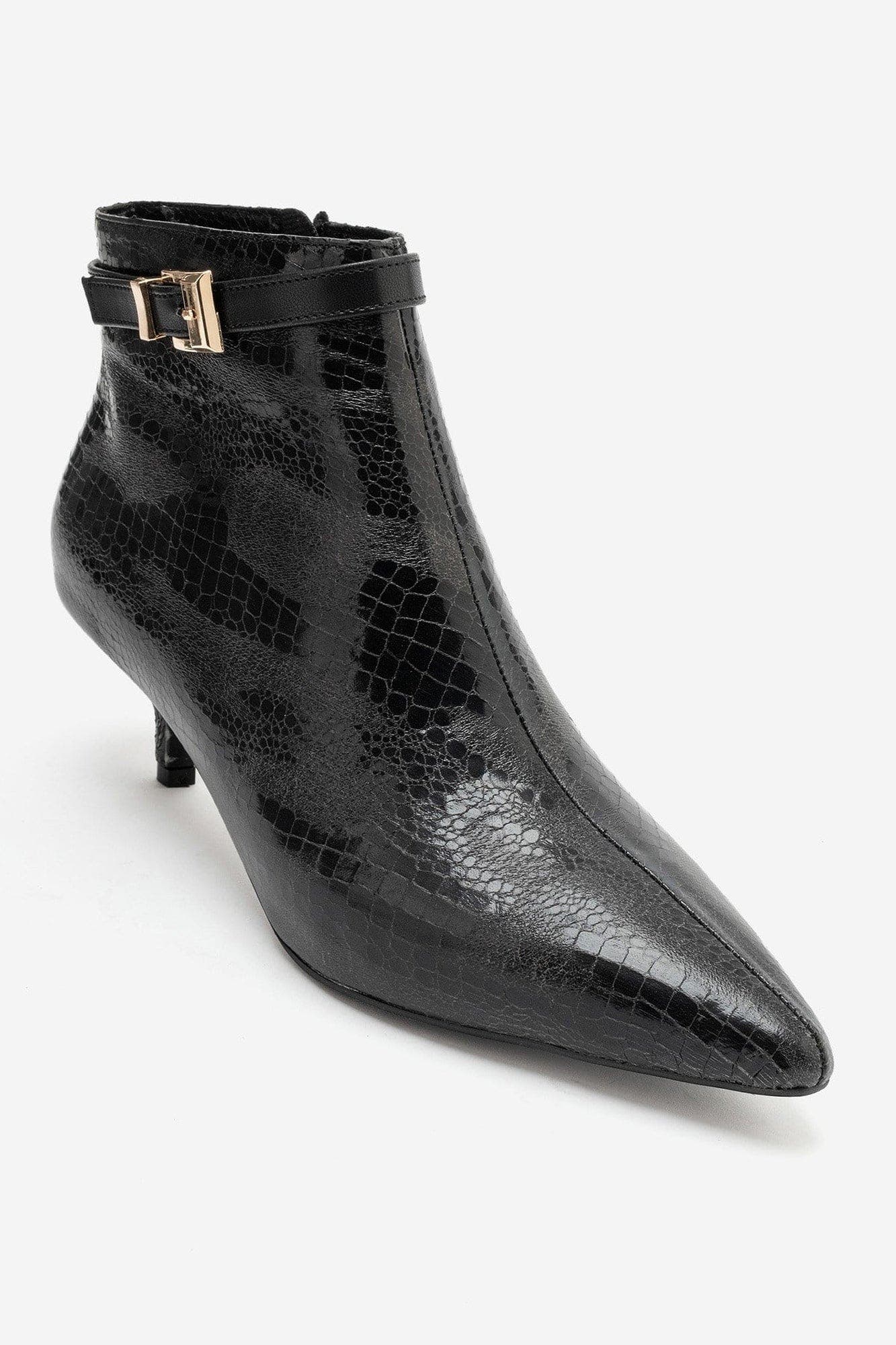 Juxon Kitten Heel Boot, Main, color, Black
