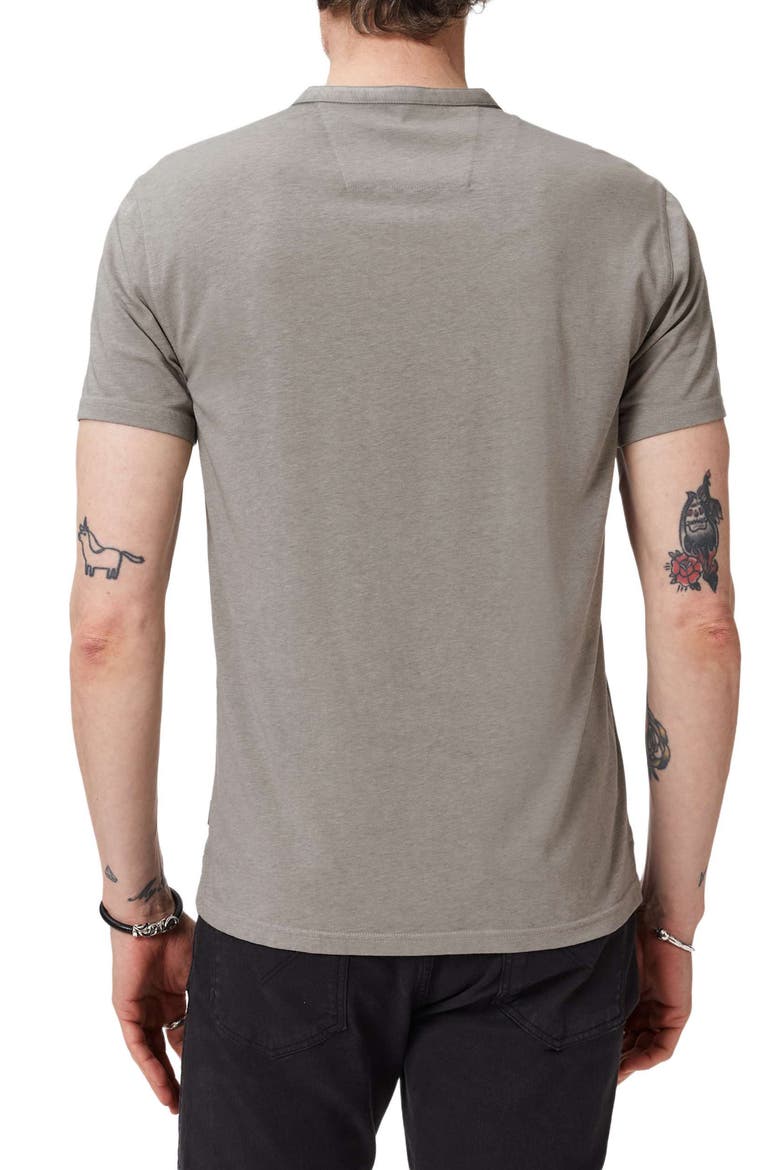 Duke Short Sleeve Henley, Alternate, color, GREY SKY