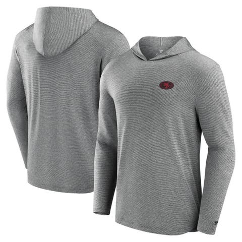 Men's Fanatics Gray San Francisco 49ers Elements Front Office Power Mono Long Sleeve Hoodie T-Shirt