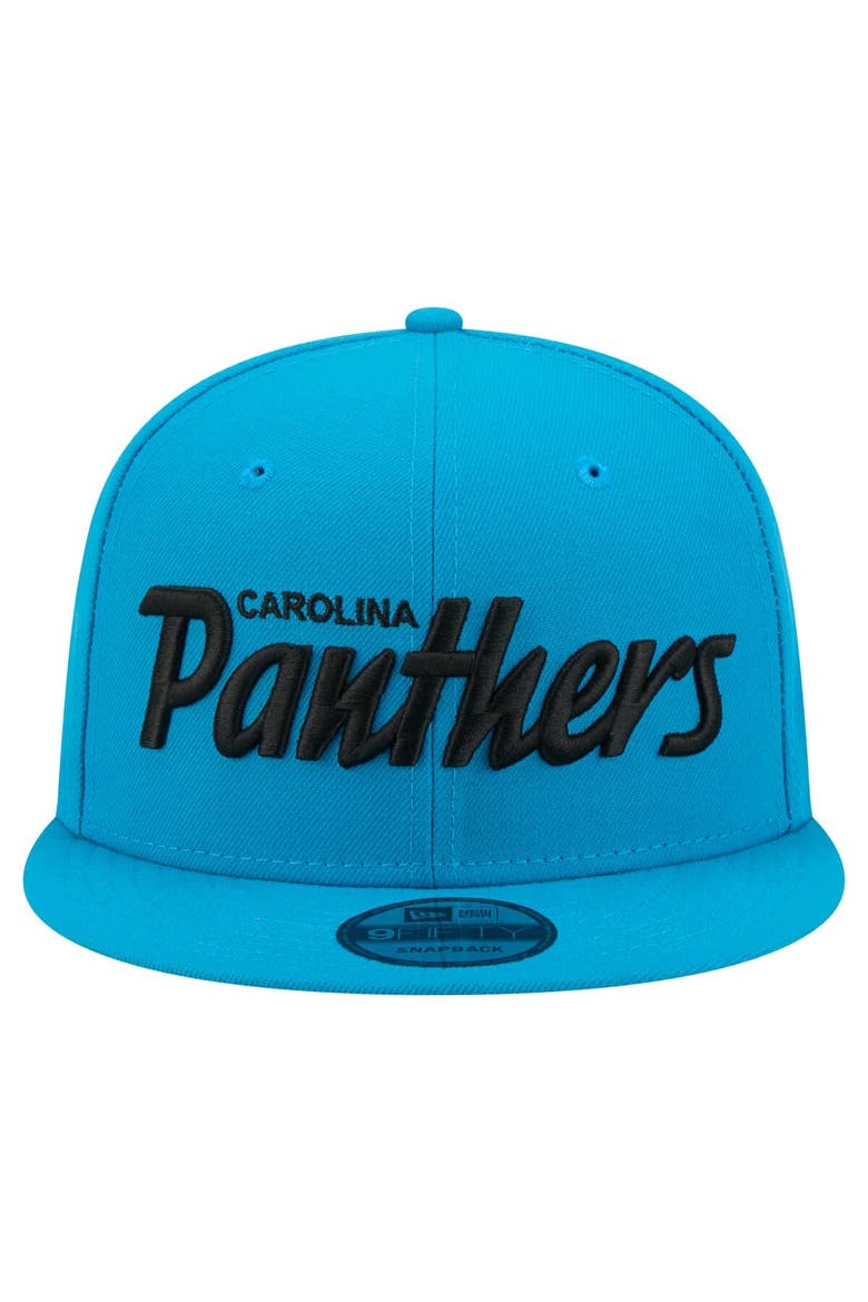 Men's New Era  Blue Carolina Panthers Core Team Script 9FIFTY Snapback Hat, Alternate, color, Blue