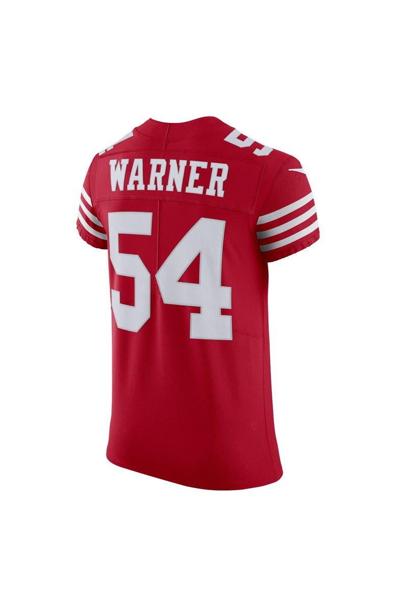 Nike Men's Nike Fred Warner Scarlet San Francisco 49ers Vapor Elite Jersey, Alternate, color, 