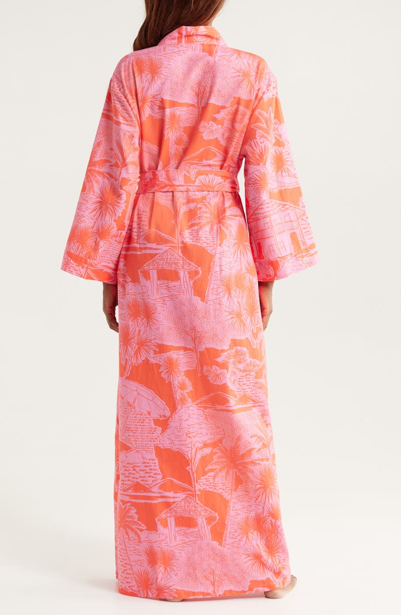 KILO BRAVA Print Cotton Maxi Robe, Alternate, color, 
