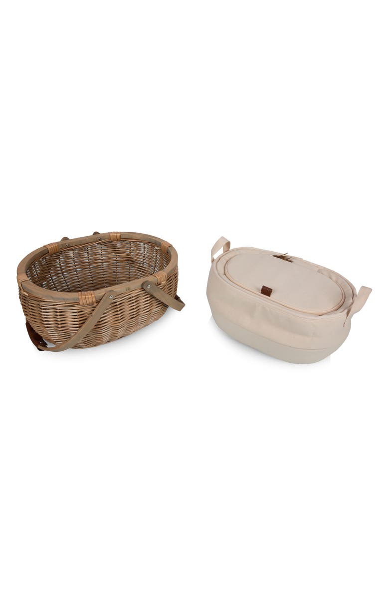 Picnic Time Sequoia Picnic Basket, Alternate, color, Beige