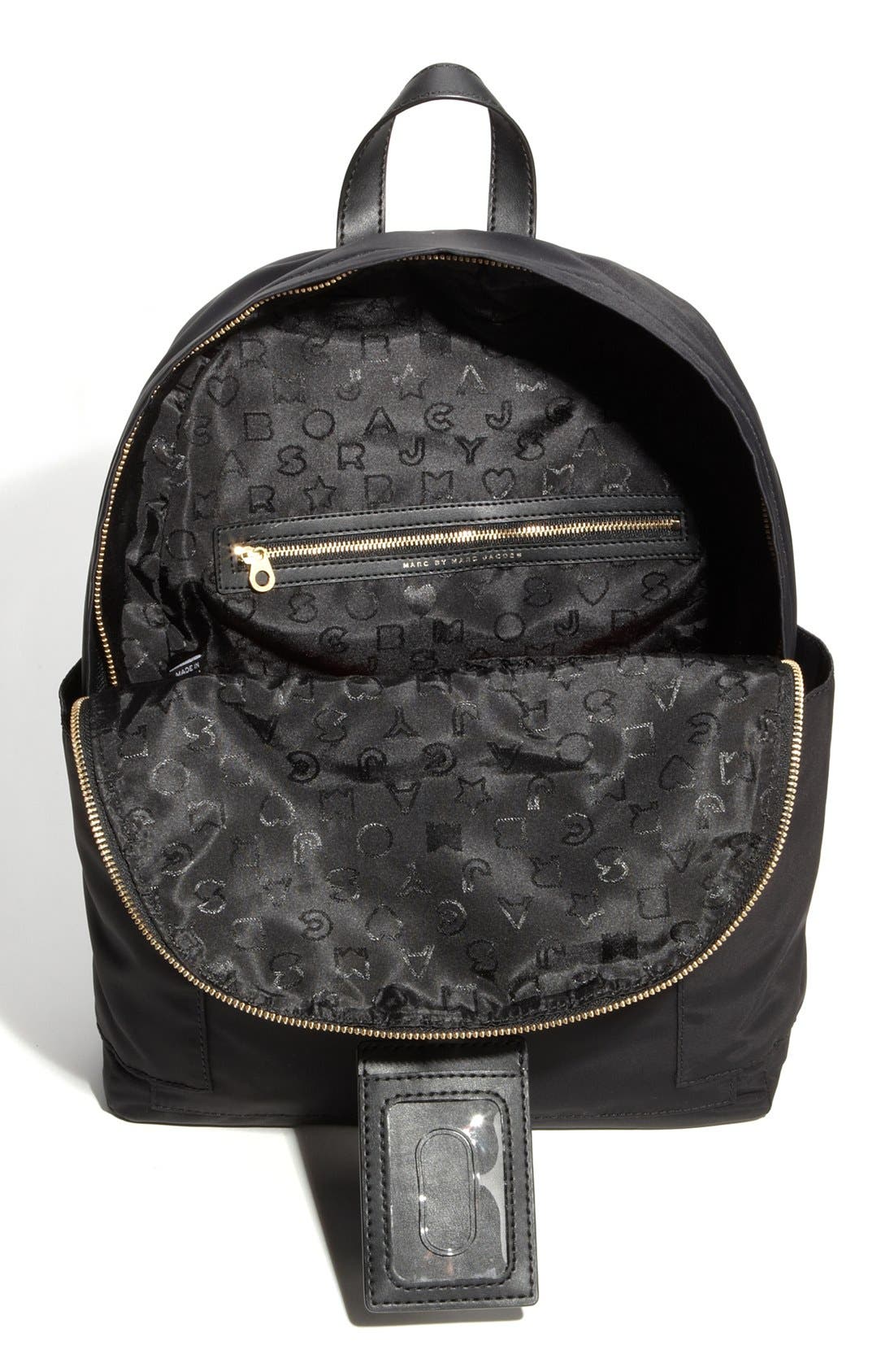 MARC BY MARC JACOBS 'Preppy Nylon' Backpack, Alternate, color, BLACK